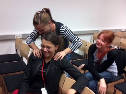 Foto: Das Spektrum-Team auf dem 3rd European Congress on Physiotherapy education (2012)
